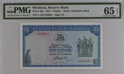 Rhodesia 1 Dollar banknote, dated 1979 PMG 65