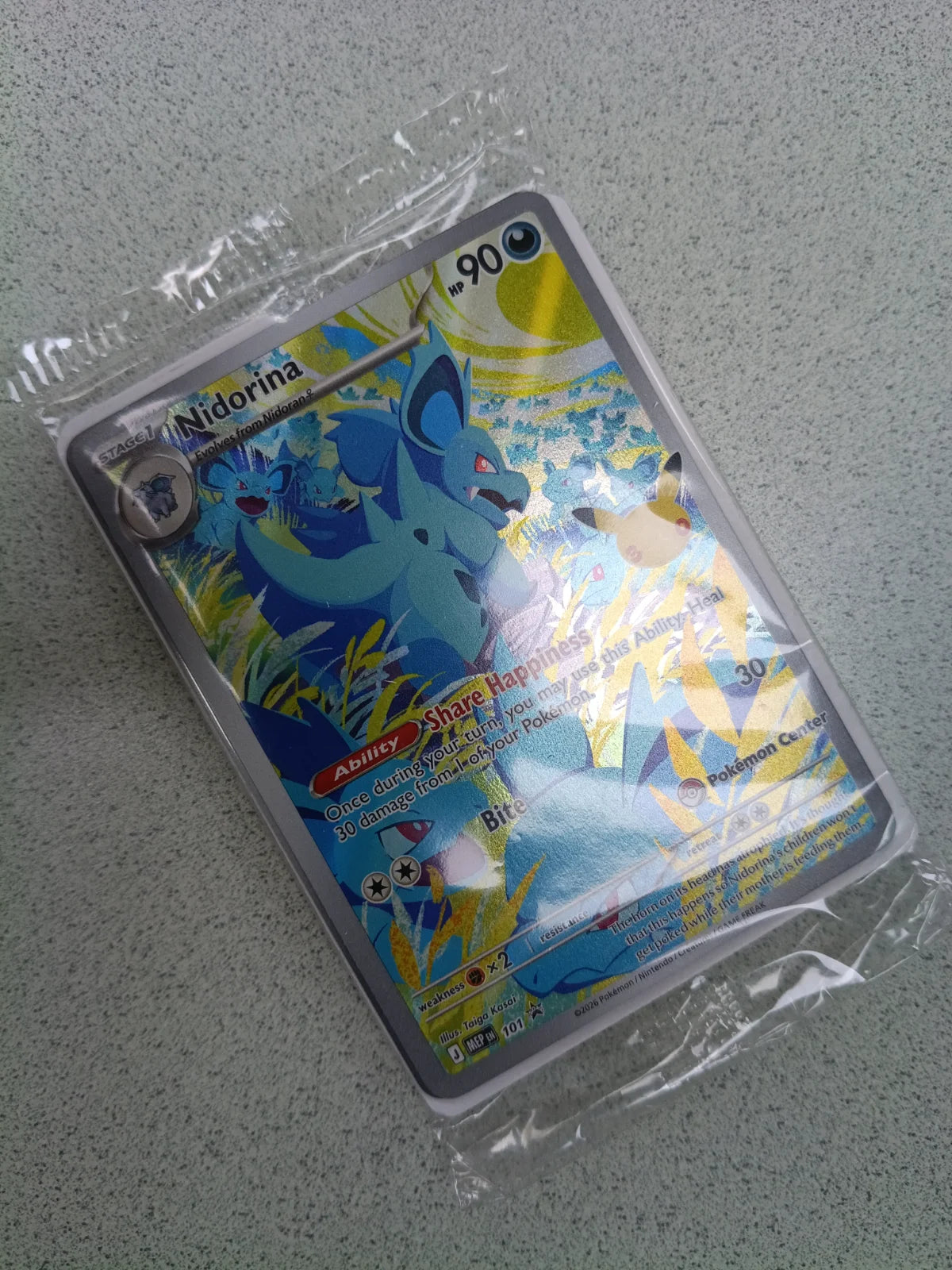 Nidorina - 101 (30th Celebration) (Pokemon Center Exclusive) (Mega Evolution Promos)