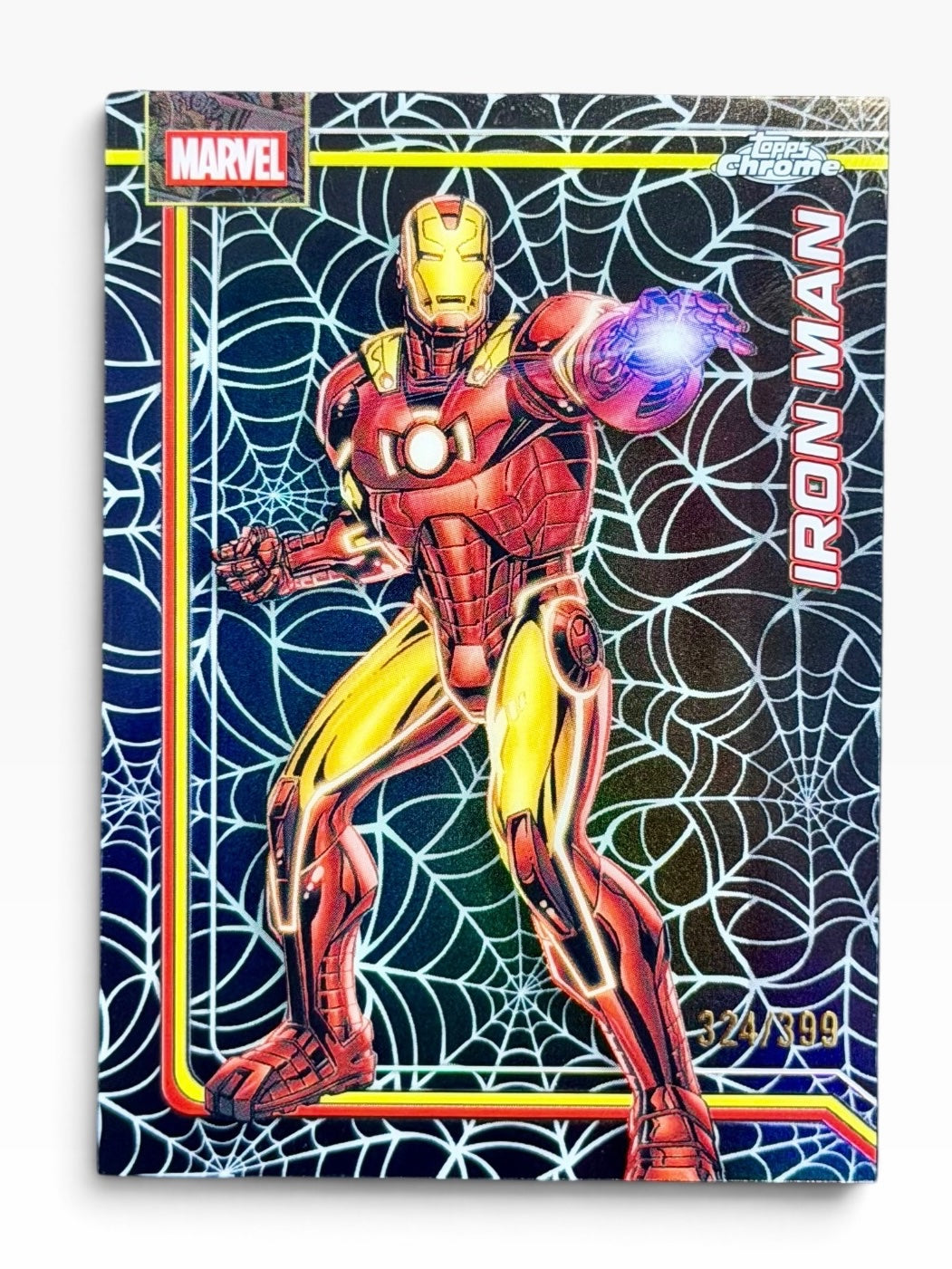 2026 Topps Chrome Marvel Iron Man Web Refractor /399