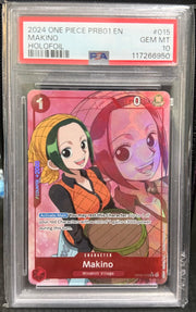 Makino (Full Art) OP02-015 (Premium Booster) — PSA 10