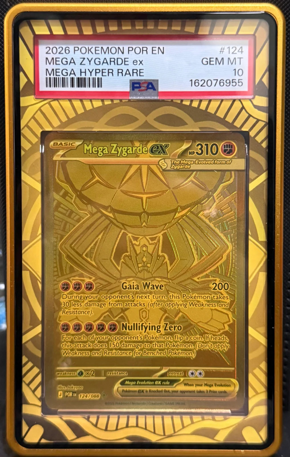 Mega Zygarde ex 124/088 (Perfect Order) — PSA 10