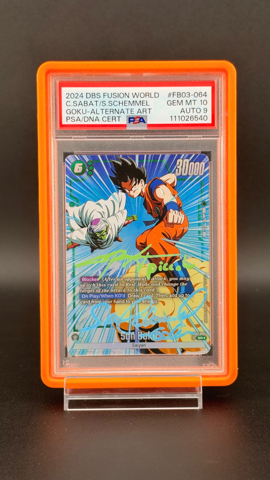 2024 DBS FUSION WORLD C.SABAT/S.SCHEMMEL GOKU-ALTERNATE ART