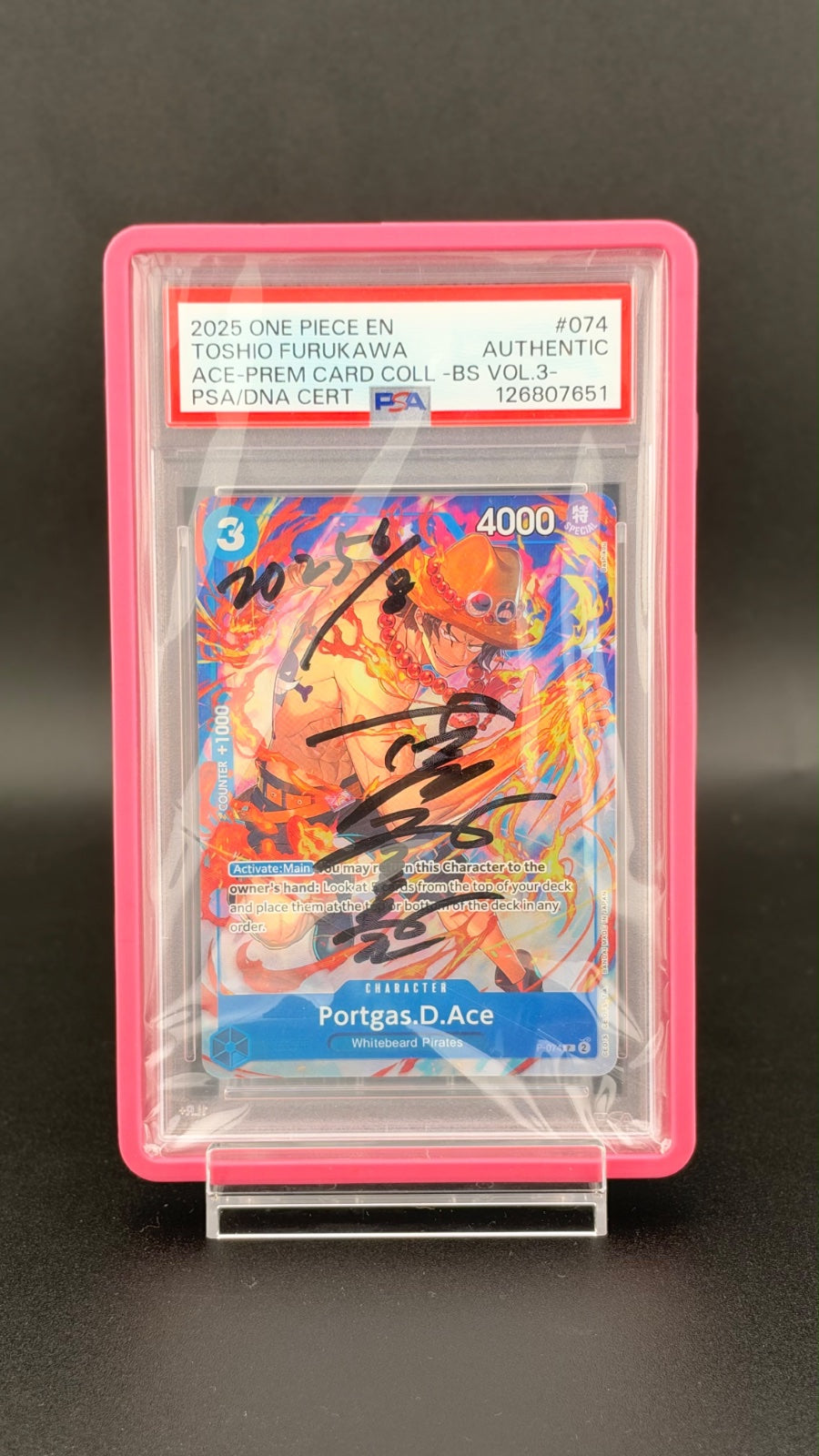 2025 ONE PIECE EN #O74 TOSHIO FURUKAWA ACE-PREM CARD COLL -BS VOL.3-