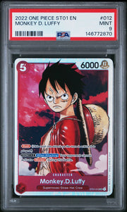 2022 One Piece ST01 English #012 Monkey D. Luffy PSA 9