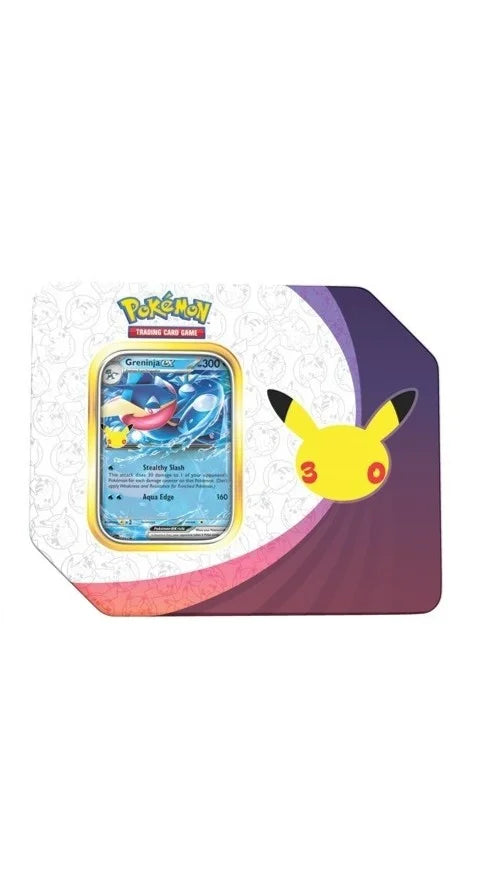 Pokemon 30th Celebration Greninja ex Tin