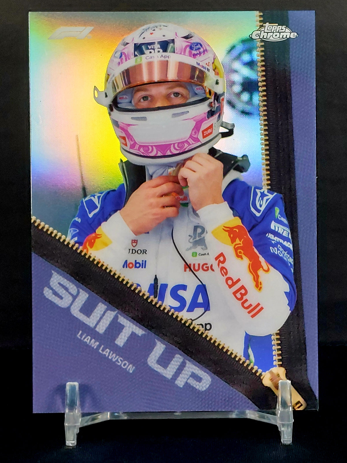 LIAM LAWSON #SU-11 - 2026 Topps Chrome F1, Suit Up