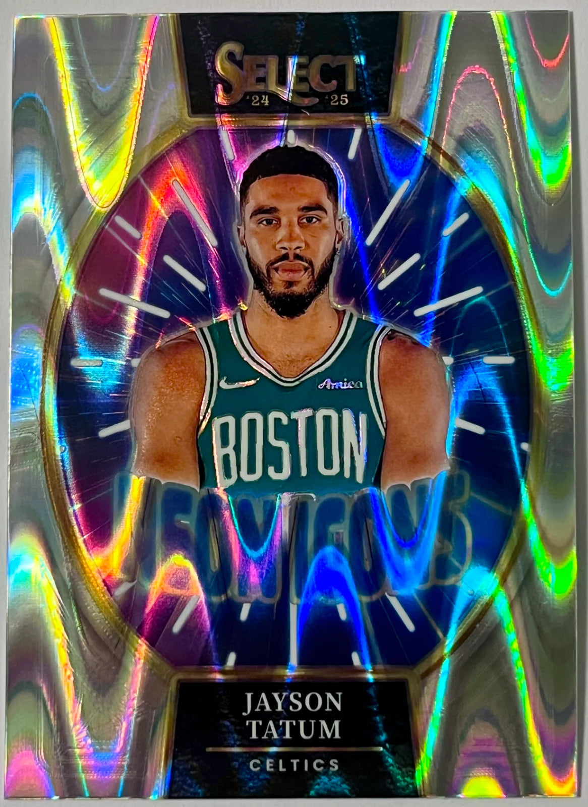 2024-25 Panini Select Jayson Tatum - Neon Icons #18 Silver Prizm