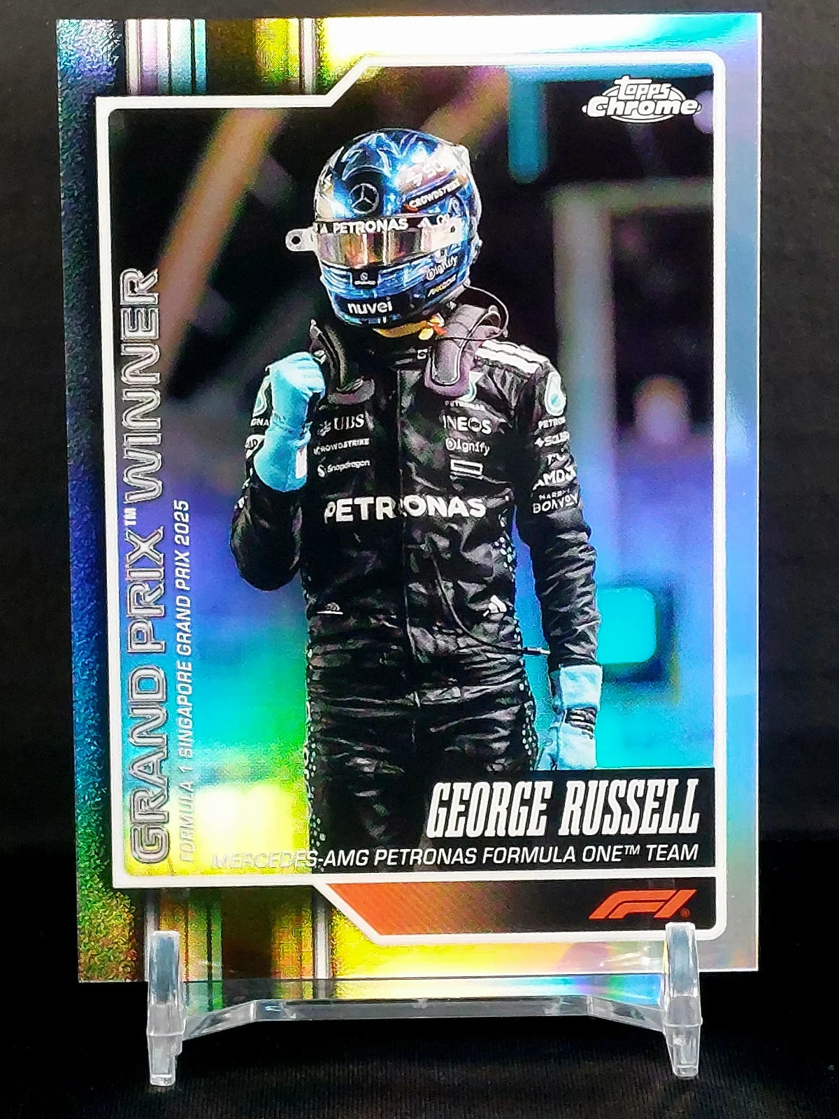 GEORGE RUSSELL #128 - 2026 Topps Chrome F1, Grand Prix Winner Refractor