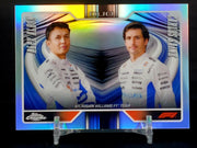 ALEX ALBON & CARLOS SAINZ (Williams) #172 - 2025 Topps Chrome F1, TEAM DUO Refractor