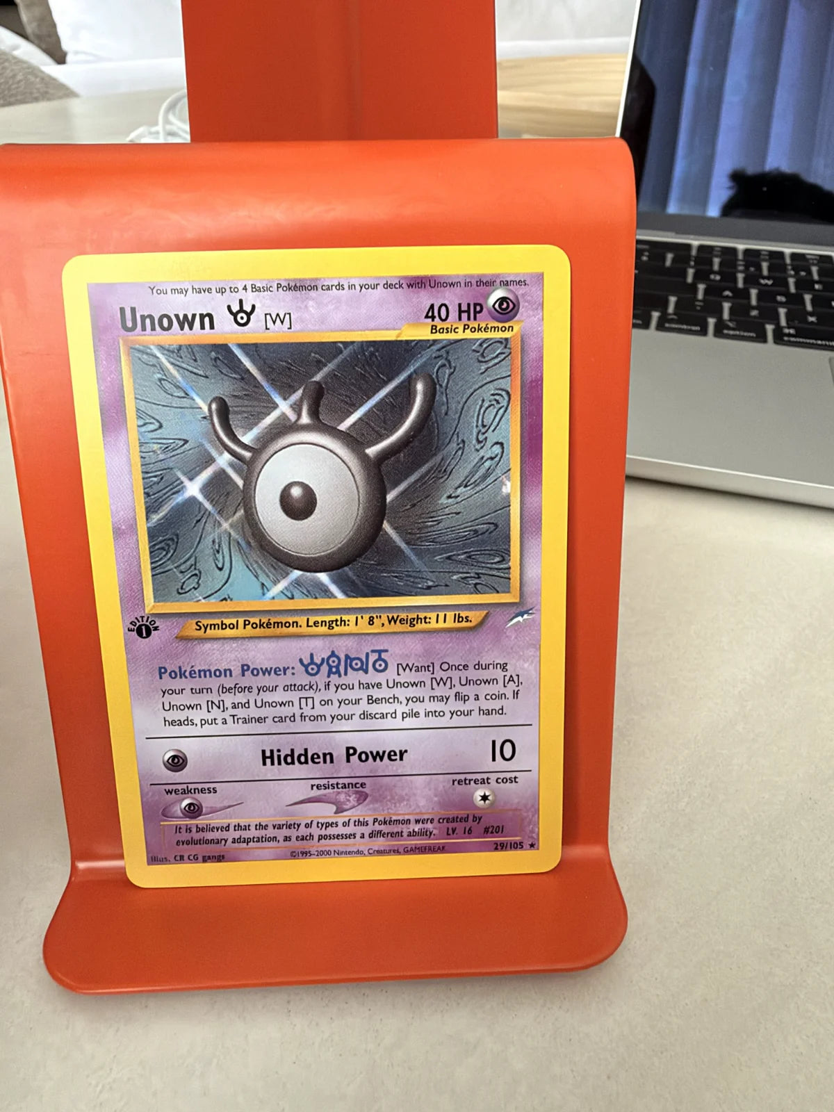 Unown [W] 29 · Neo Destiny - 1st Edition Vintage