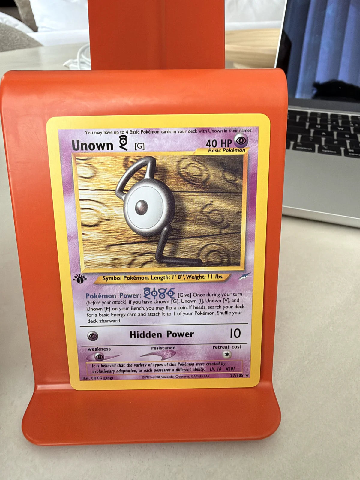 Unown [G] 27 · Neo Destiny - 1st Edition Vintage