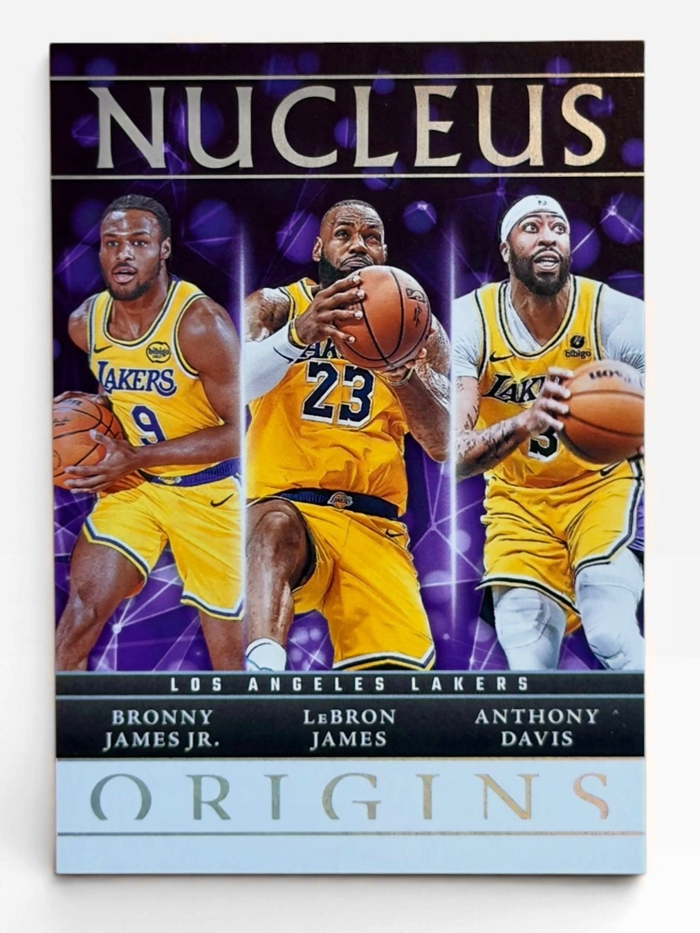 2024-25 Panini Origins Bronny James Jr / LeBron James / Anthony Davis Nucleus