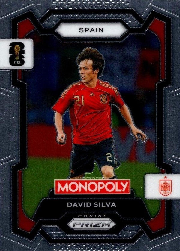 Panini Prizm Monopoly FIFA World Cup 2026 #42 David Silva Spain Base