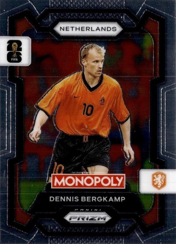 Panini Prizm Monopoly FIFA World Cup 2026 #74 Dennis Bergkamp Netherlands Base