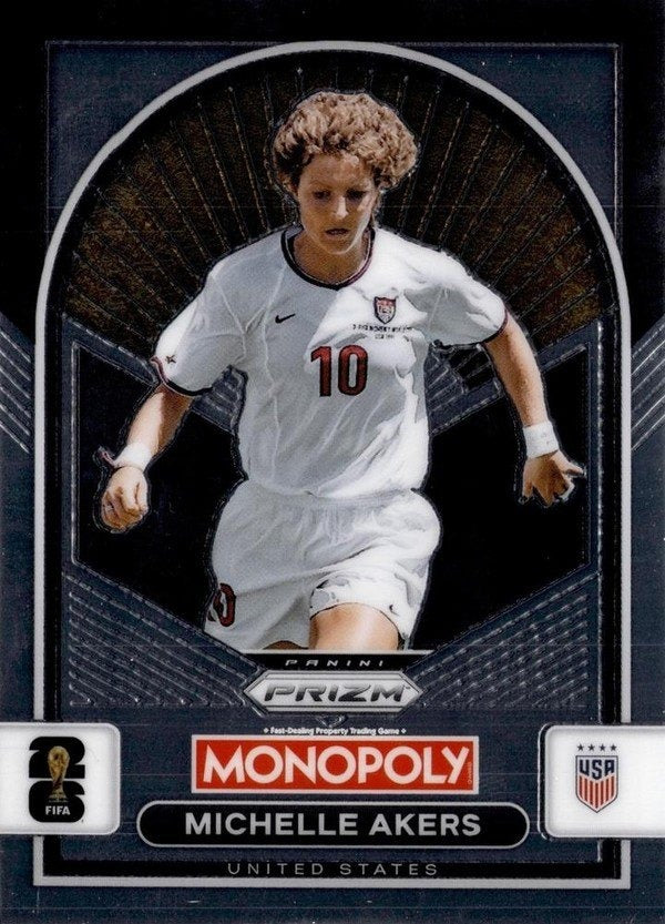 Panini Prizm Monopoly FIFA World Cup 2026 #90 Michelle Akers USA Base