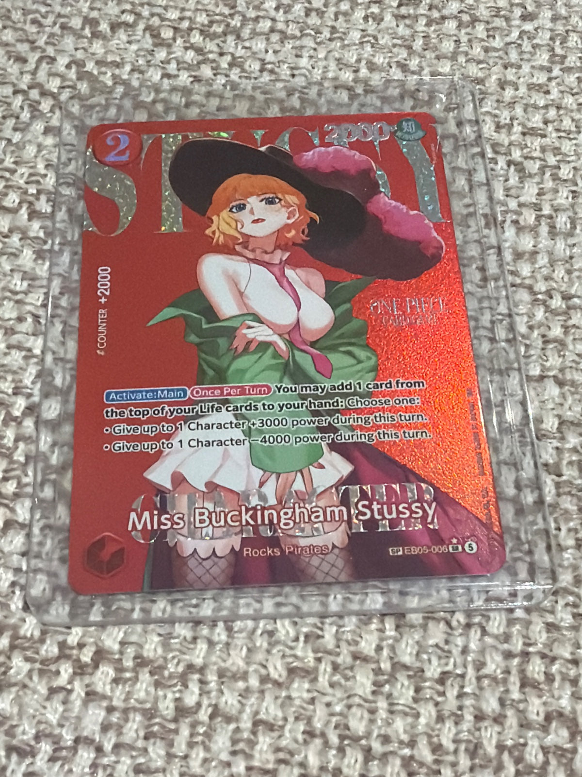 Miss Buckingham Stussy (SP) EB05-006 (Extra Booster: One Piece Heroine's Edition Vol. 2)