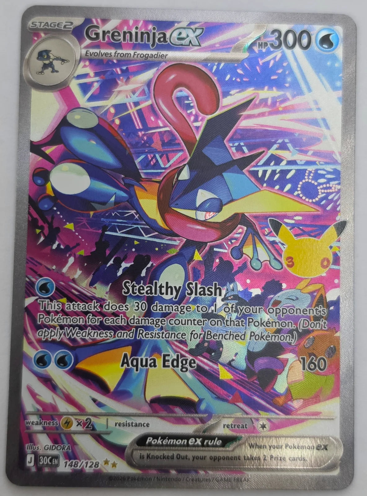 Greninja ex 148/128 (30th Celebration)