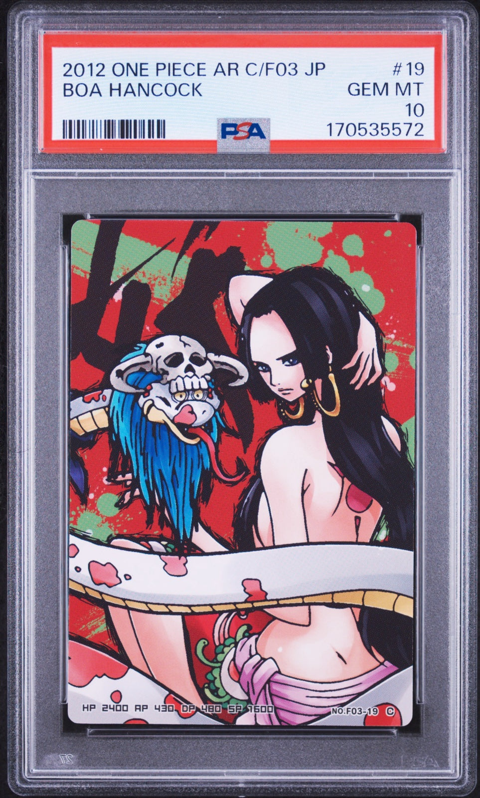 Boa Hancock - One Piece - AR Carddass - 2012 - PSA 10