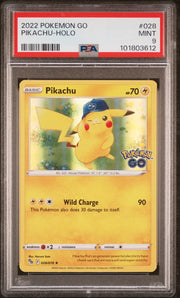 2022 Pokémon GO #028/078 Pikachu Holo. PSA 9