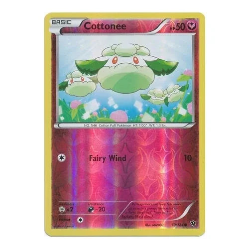Cottonee 70 · Reverse Holofoil (Fates Collide) by mahou