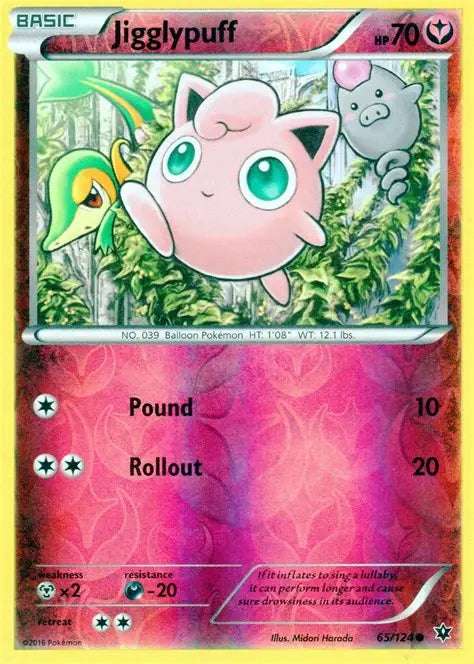 Jigglypuff 65 · Reverse Holofoil (Fates Collide) by  Midori