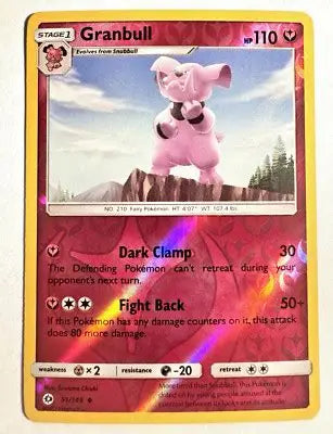 Granbull 91 · Reverse Holofoil (Sun & Moon Base Set) by  suwana