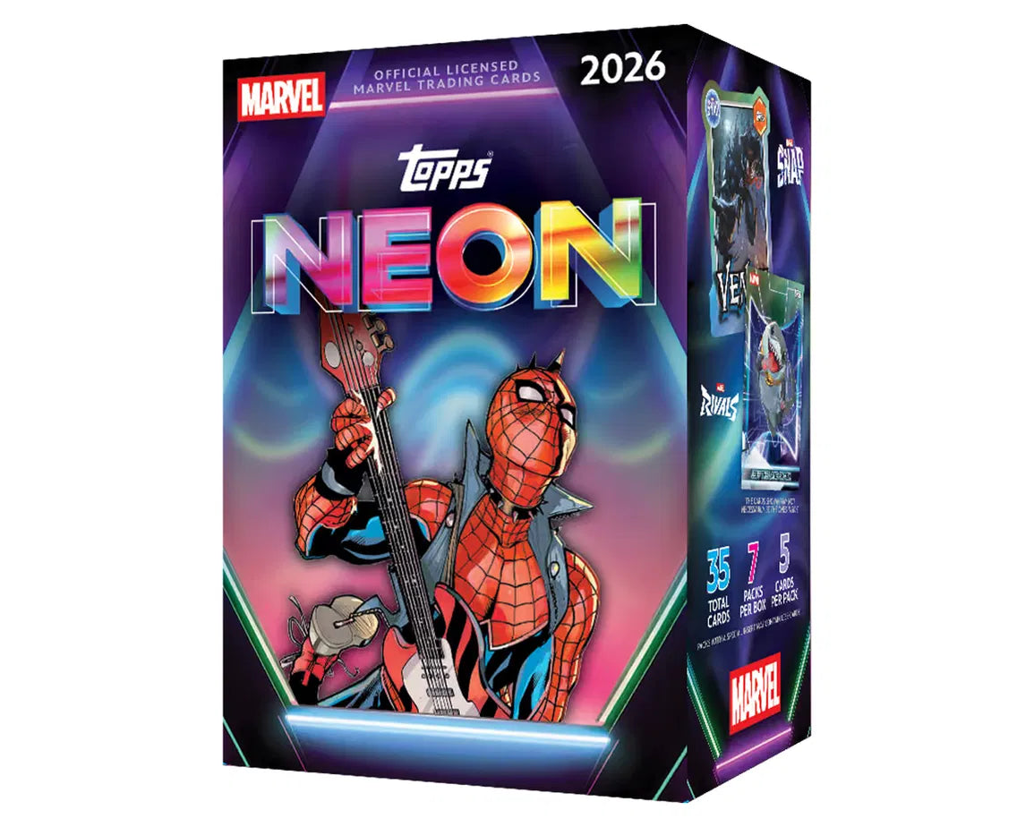 Topps 2026 Marvel Neon Value Box- 7 Packs (35 Cards