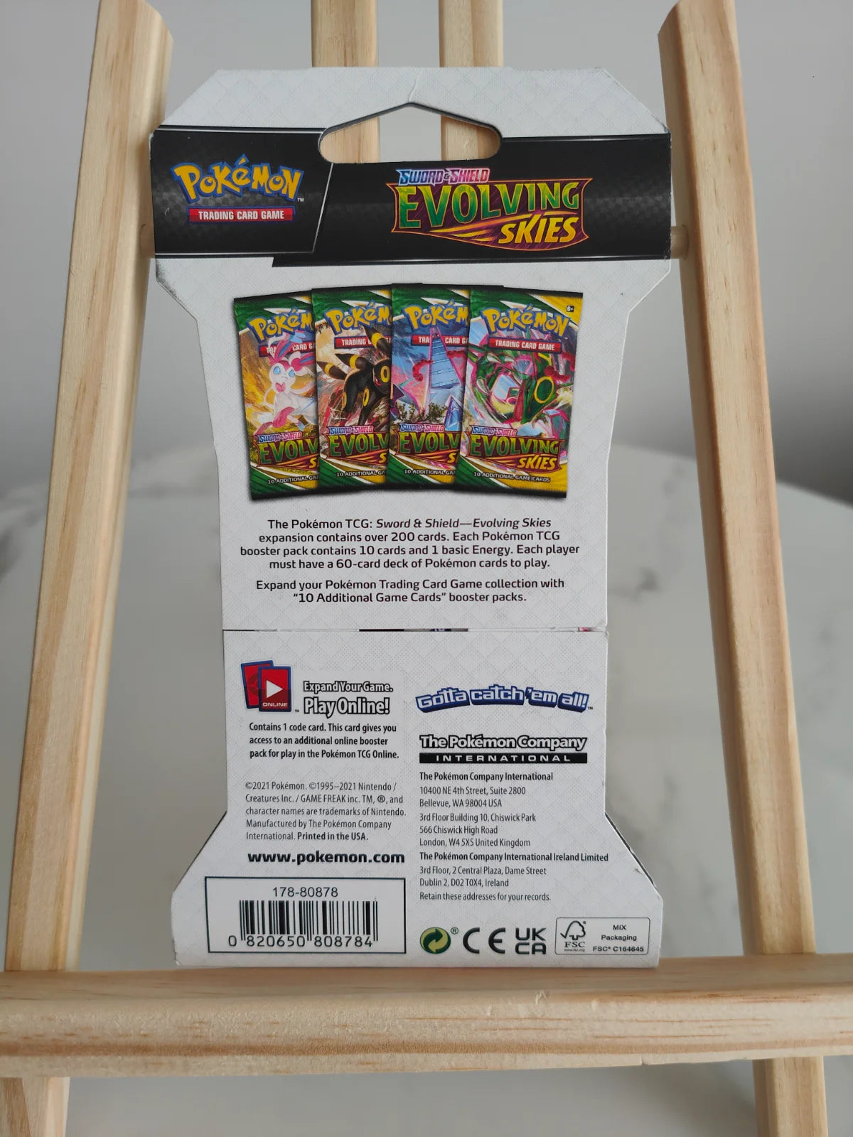 Evolving Skies Sleeved Booster Pack Rayquaza Art (New Sealed)