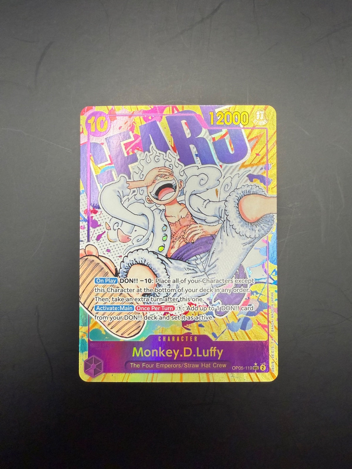 Monkey.D.Luffy (119) (Alternate Art) OP05-119 (Awakening of the New Era)