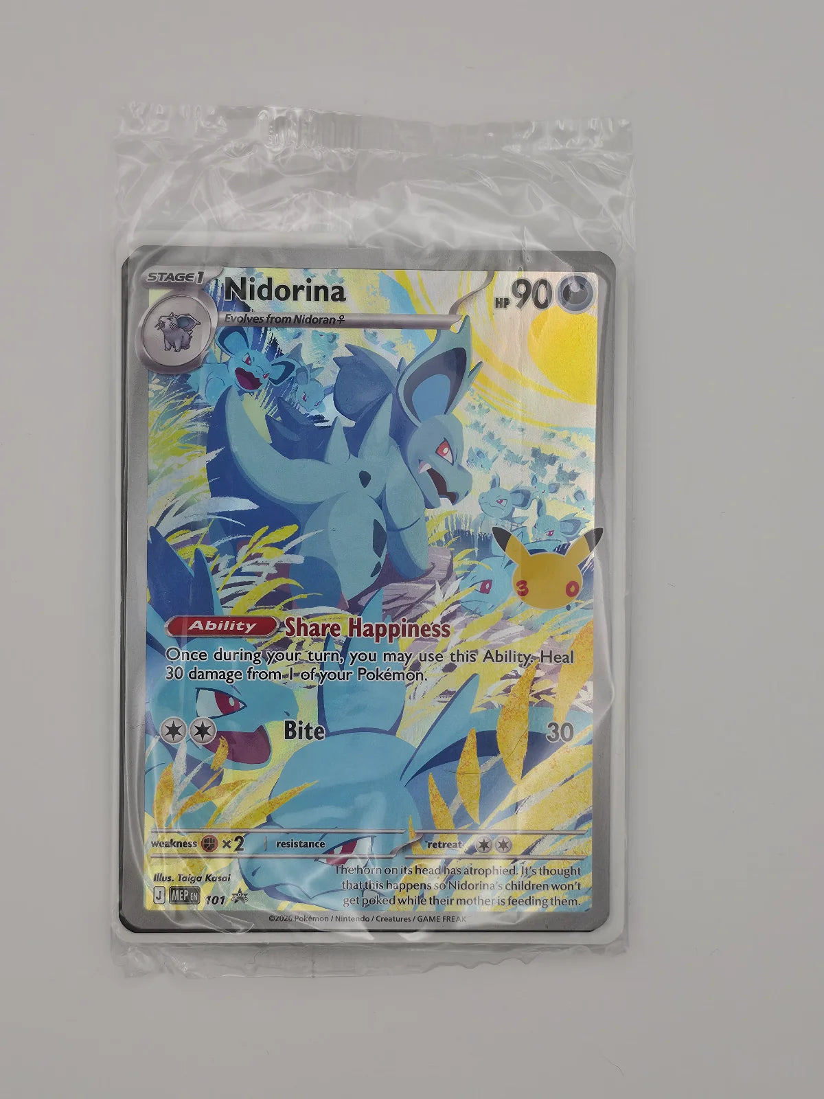 Nidorina - 101 (30th Celebration) (Mega Evolution Promos) - SEALED