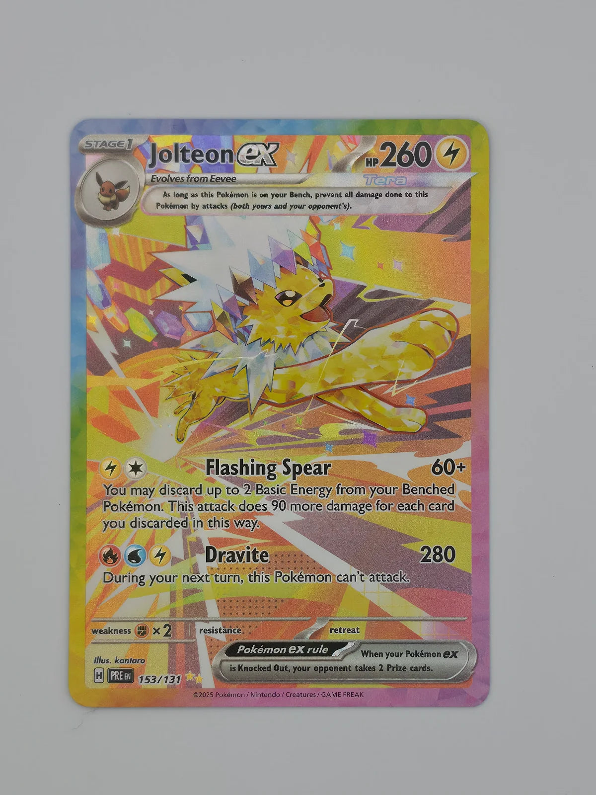 Jolteon ex 153/131 (Prismatic Evolutions)