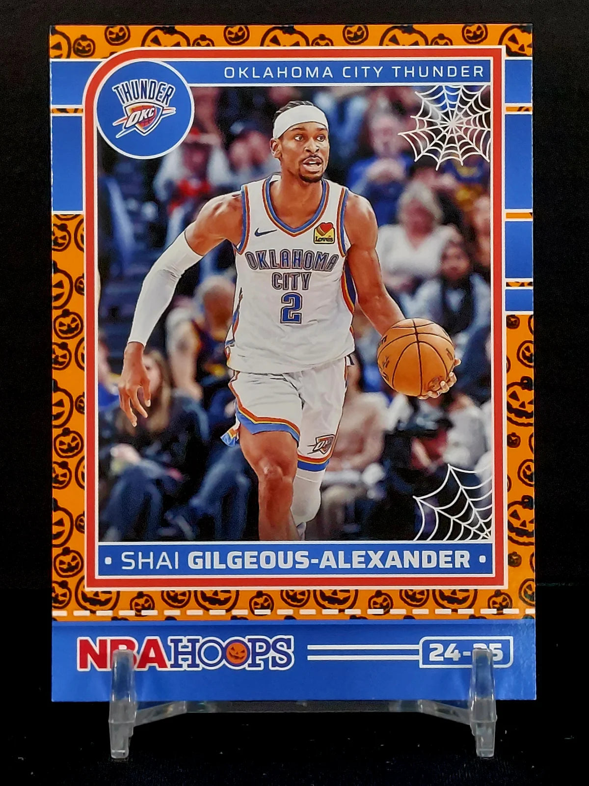 SHAI GILGEOUS-ALEXANDER 4 CARD BUNDLE - 2024-25 Panini Haunted Hoops, Holo Webs (SP), Slime Green, Orange Pumpkins, Base