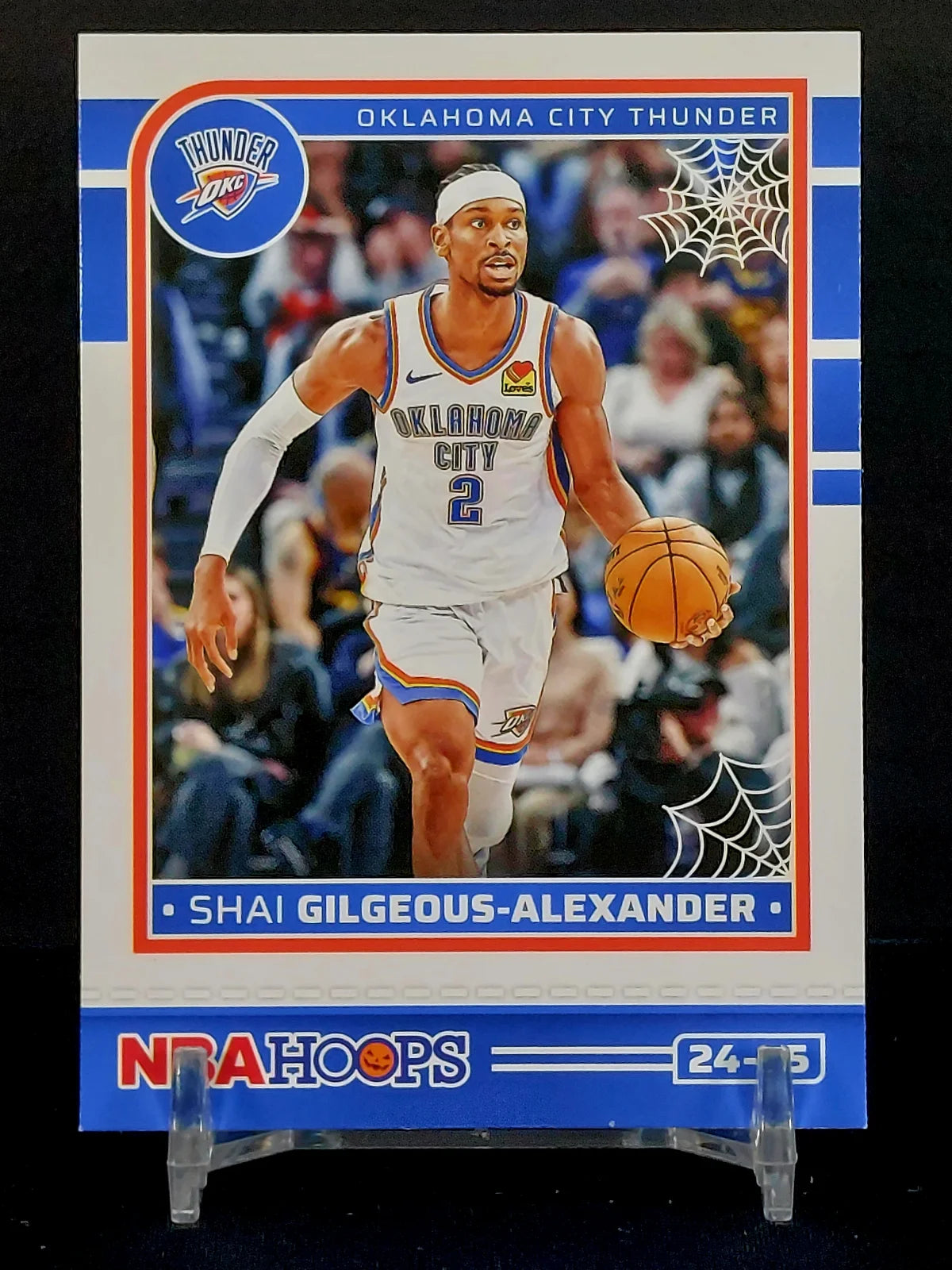 SHAI GILGEOUS-ALEXANDER 4 CARD BUNDLE - 2024-25 Panini Haunted Hoops, Holo Webs (SP), Slime Green, Orange Pumpkins, Base