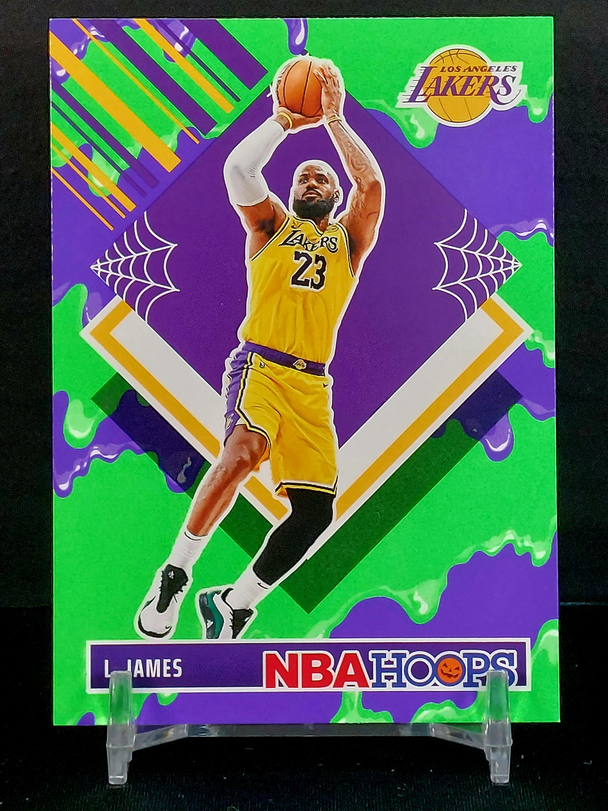 LEBRON JAMES 3 CARD BUNDLE - 2024-25 Panini Haunted Hoops, Spooky Green Slime, Orange Pumpkins and Tribute