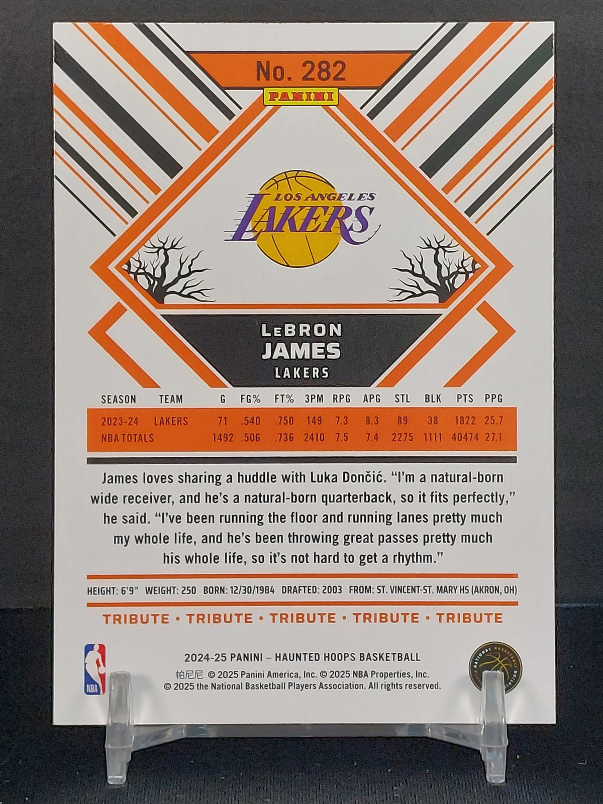 LEBRON JAMES 3 CARD BUNDLE - 2024-25 Panini Haunted Hoops, Spooky Green Slime, Orange Pumpkins and Tribute