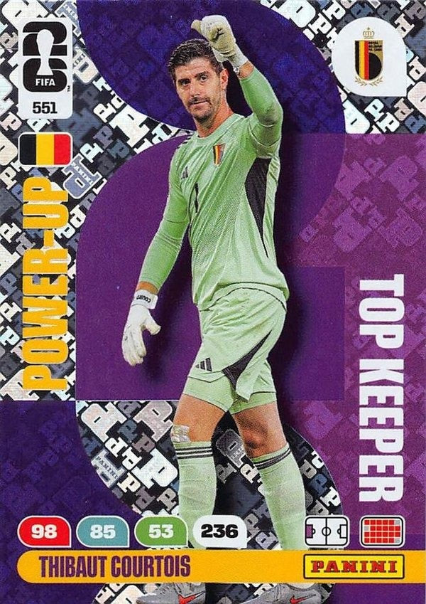 Panini Adrenalyn XL FIFA World Cup 2026 #551 Thibaut Courtois – Top Keepers