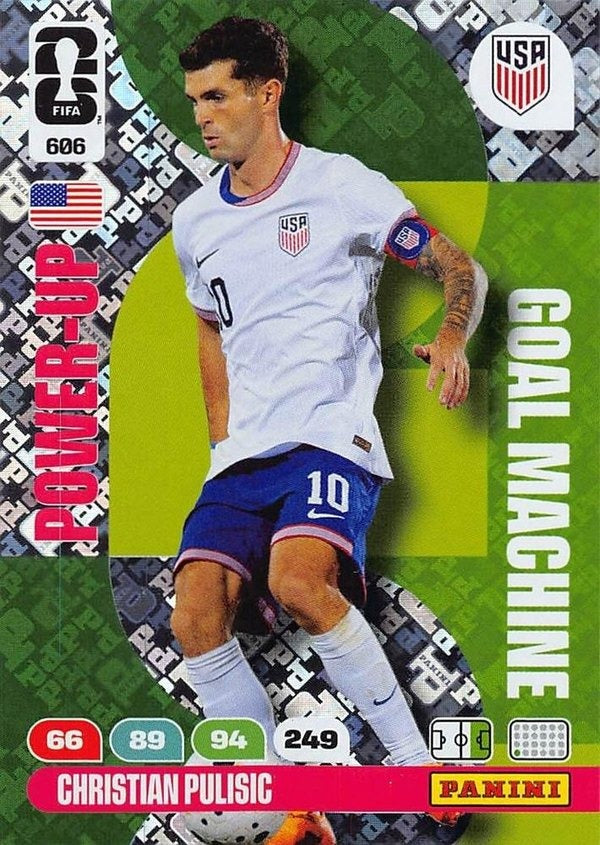 Panini Adrenalyn XL FIFA World Cup 2026 #606 Christian Pulisic – Goal Machines