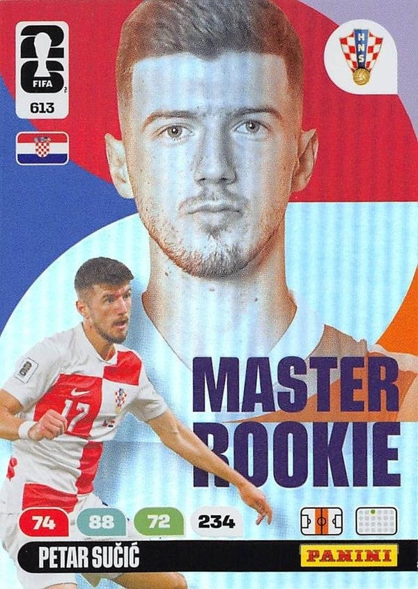 Panini Adrenalyn XL FIFA World Cup 2026 #613 Petar Sucic – Master Rookies