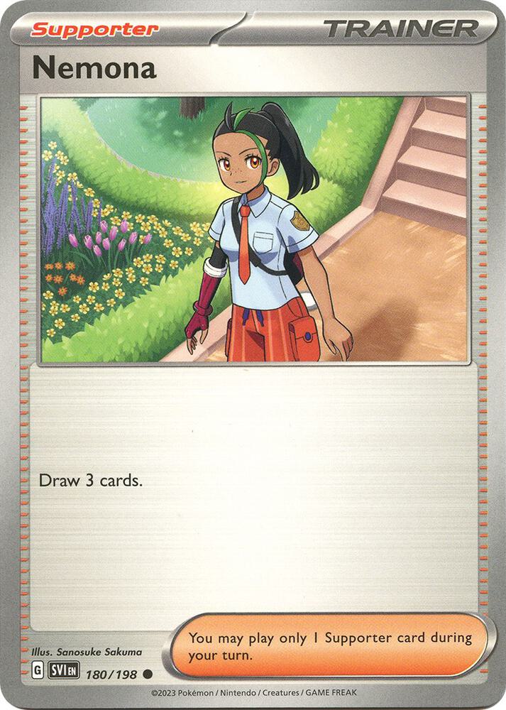180/198 Nemona Trainer Supporter Normal · Scarlet & Violet (SVI) by PokeMarsi on MYNTED