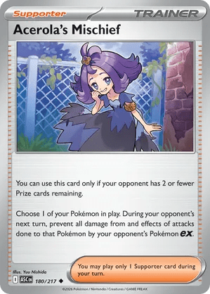 180/217 Acerola's Mischief - Ascended Heroes by Poké Zen DXB on MYNTED