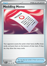 181/191 Meddling Memo - Surging Sparks by Poké Zen DXB on MYNTED