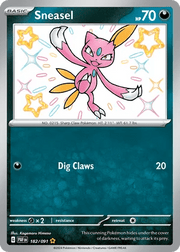 182/091 Sneasel - Paldean Fates by Poké Zen DXB on MYNTED