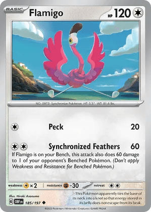185/197 Flamigo - Obsidian Flames by Poké Zen DXB on MYNTED