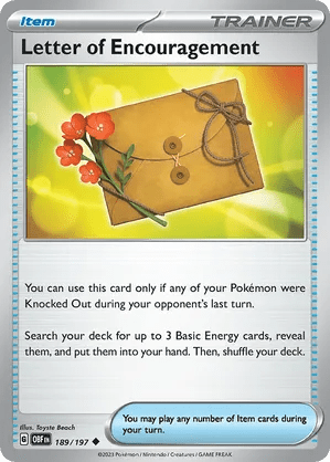 189/197 Letter of Encouragement - Obsidian Flames by Poké Zen DXB on MYNTED