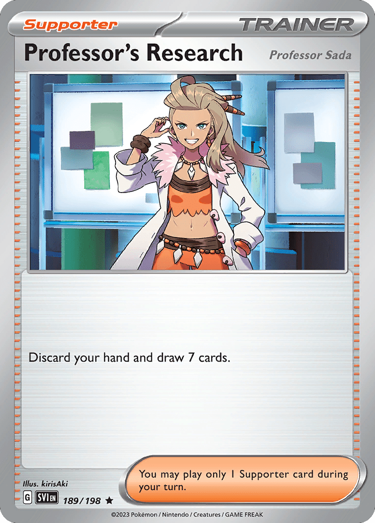 189/198 Professor's Research - Reverse Holo - Scarlet & Violet by Poké Zen DXB on MYNTED