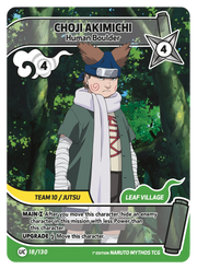 Mythos Naruto Konoha Shido 1st Edition : Choji Akimichi Human Boulder 018UC-Holo
