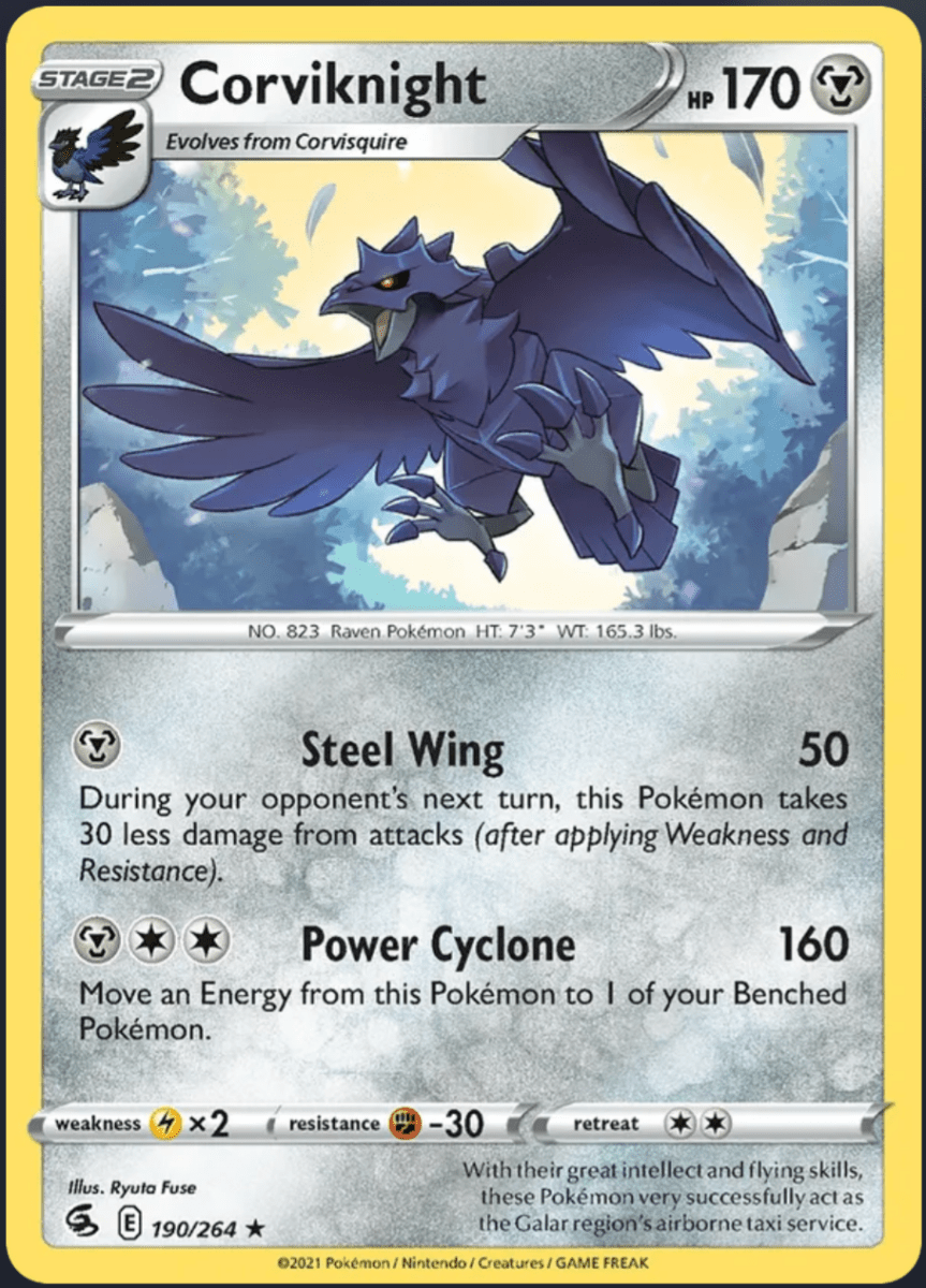 190/264 Corviknight - Fusion Strike by Poké Zen DXB on MYNTED