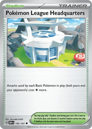 192/197 Pokémon League Headquarters - Reverse Holo - Obsidian Flames by Poké Zen DXB on MYNTED