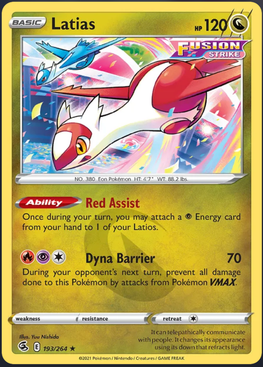 193/264 Latias - Fusion Strike by Poké Zen DXB on MYNTED