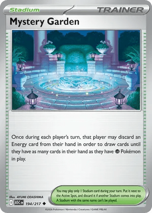 194/217 Mystery Garden - Reverse Holo - Ascended Heroes by Poké Zen DXB on MYNTED